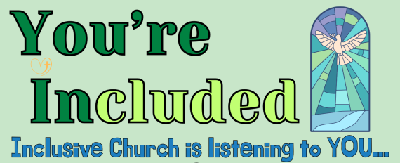 Are You In? Join the conversation with Inclusive Church. (QR code)